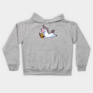 Unicorn Believe in Yourself Reading Book Kids Hoodie